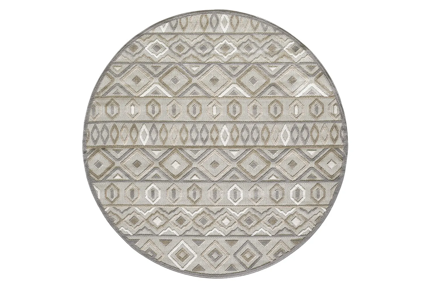 KAS Calla Aztec Round Indoor/Outdoor Rug