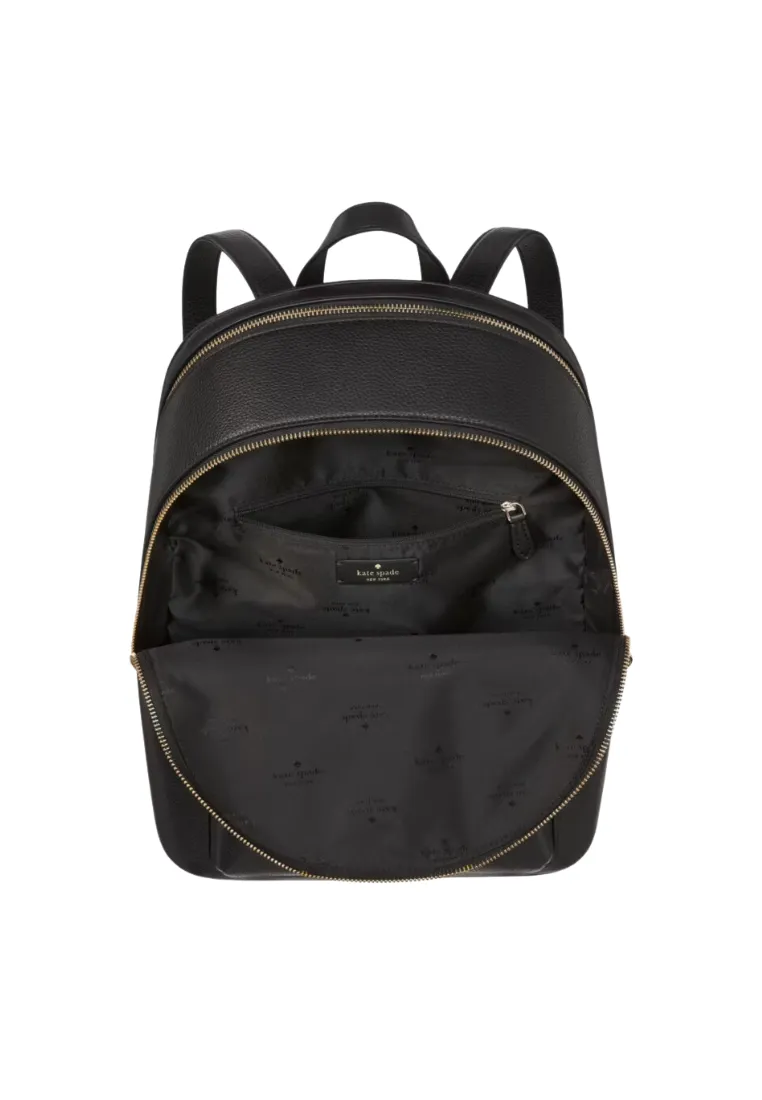 Kate Spade Lena Double Zip Large Dome Backpack In Black KH436