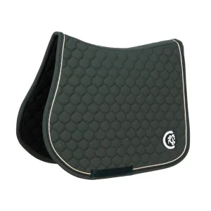 Kentucky Horsewear Saddle Pad Onion Quilt 3D Logo Showjump Pine Green