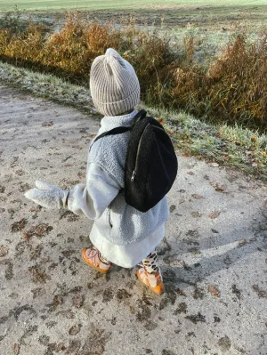 KIDS BACKPACK TEDDY DARK GREY