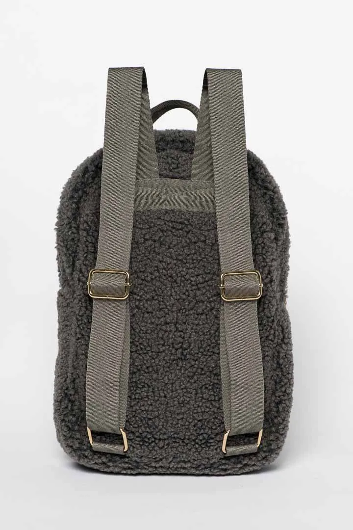 KIDS BACKPACK TEDDY DARK GREY