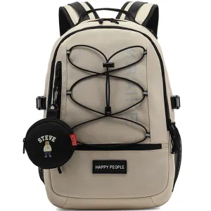 Kids Mesh School Backpacks - Black Khaki Book Bags For Boys Girls Laptop Backpack For Teens Durable Studants