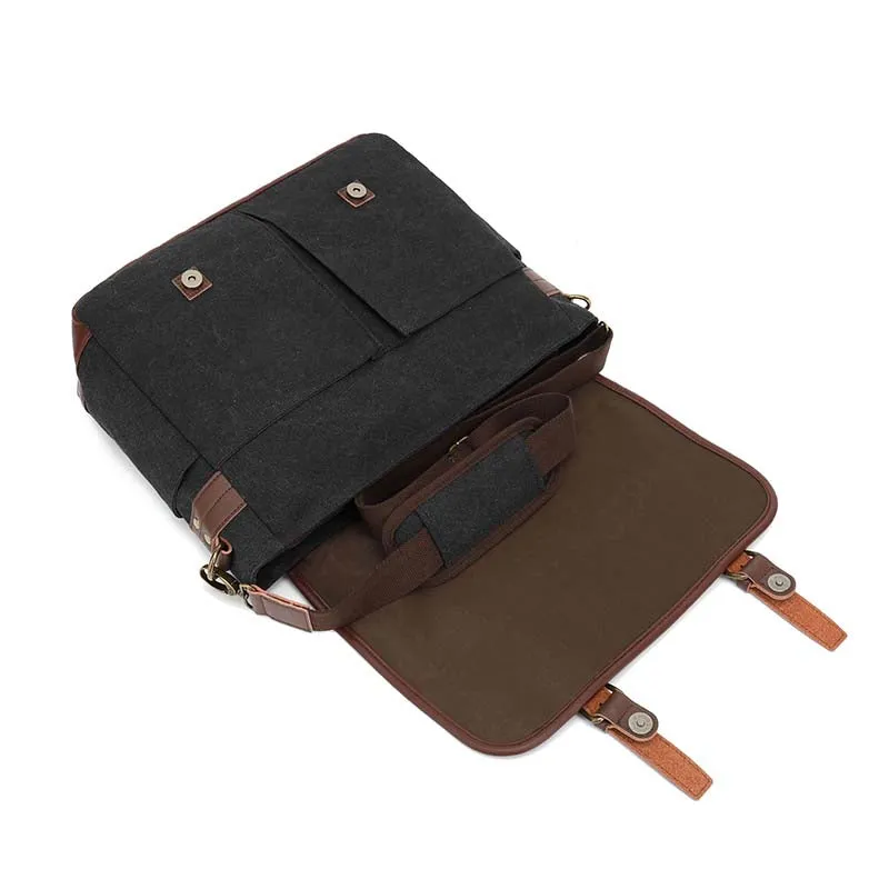 Large Canvas Vintage Messenger Bag