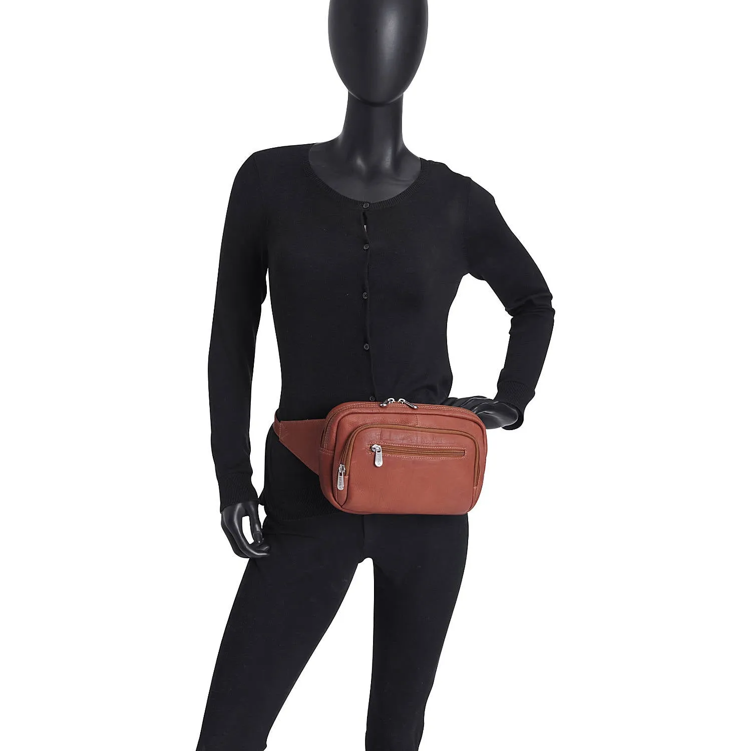 LARGE TRAVEL FOUR-POCKET WAIST BAG
