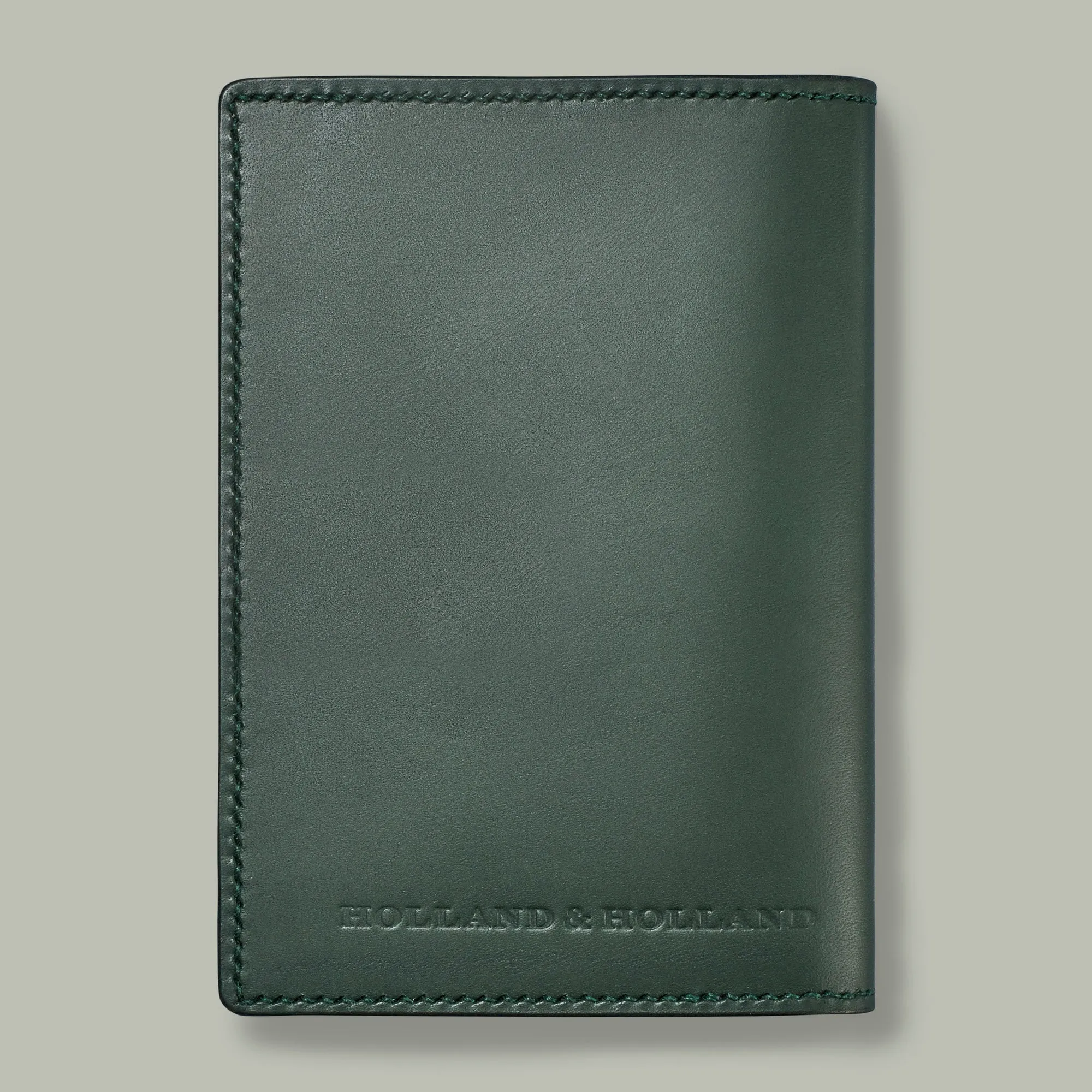Leather Hand-Stitched Passport Holder [H&H Green]