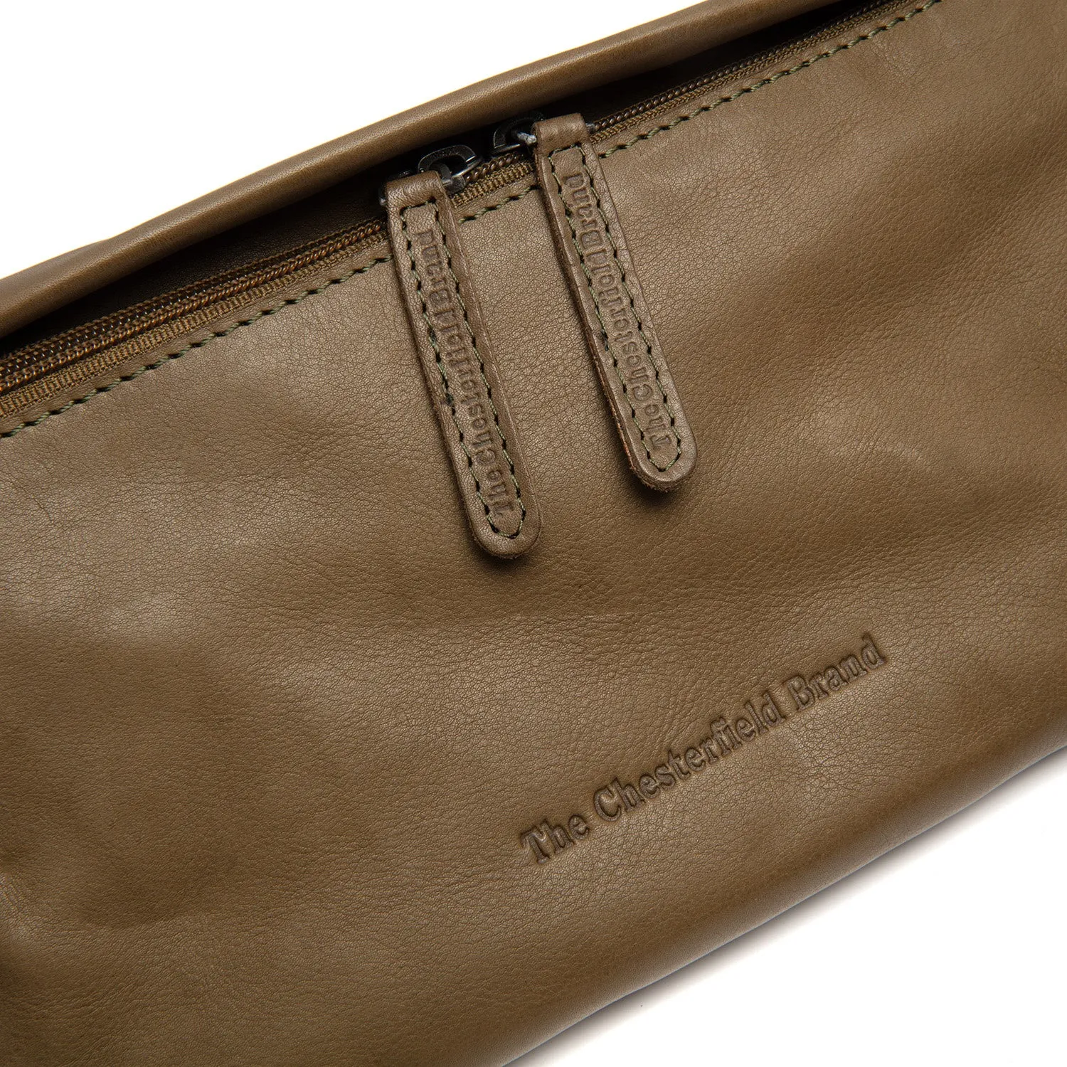 Leather Waist Pack Olive Green Kruger