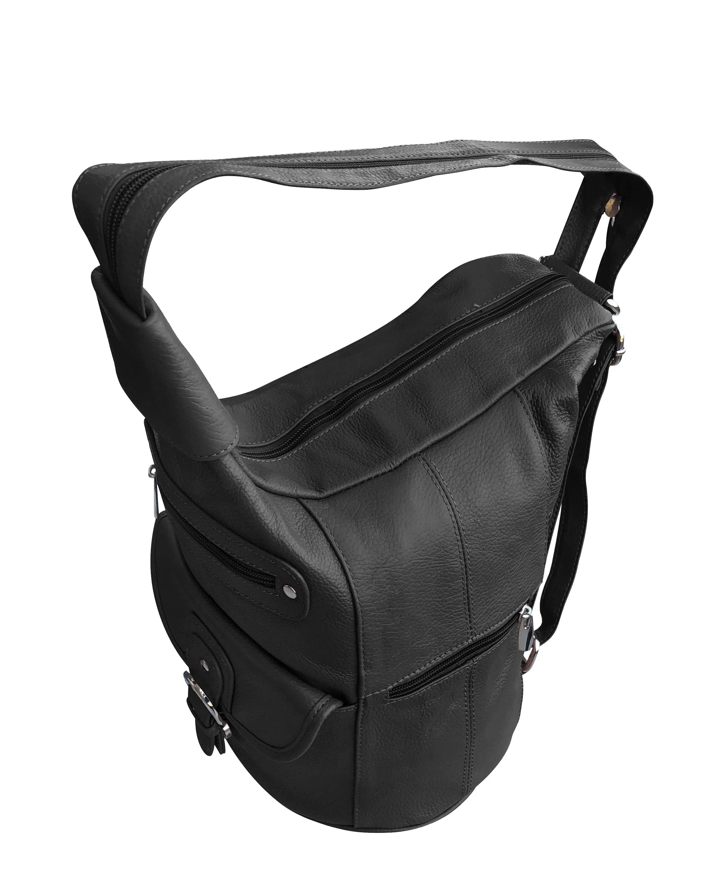 Light Brown Leather Backpack