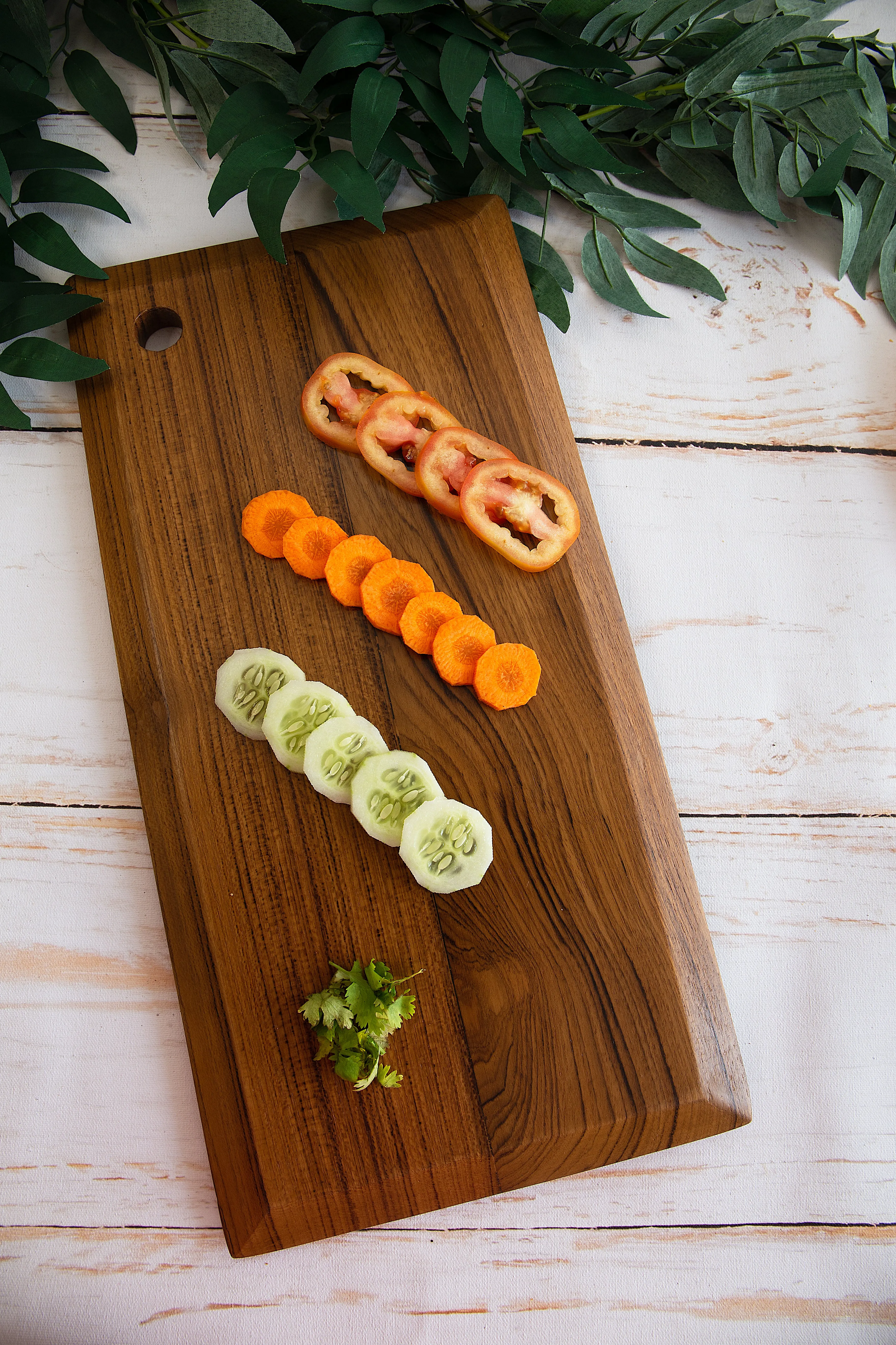Long Sleek Teakwood PLatter
