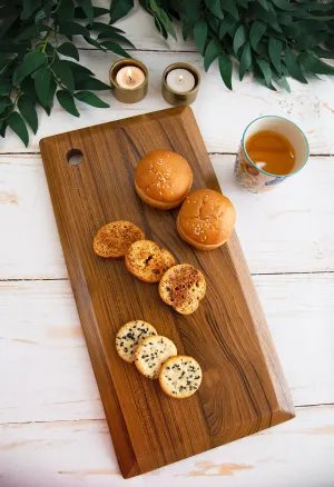 Long Sleek Teakwood PLatter