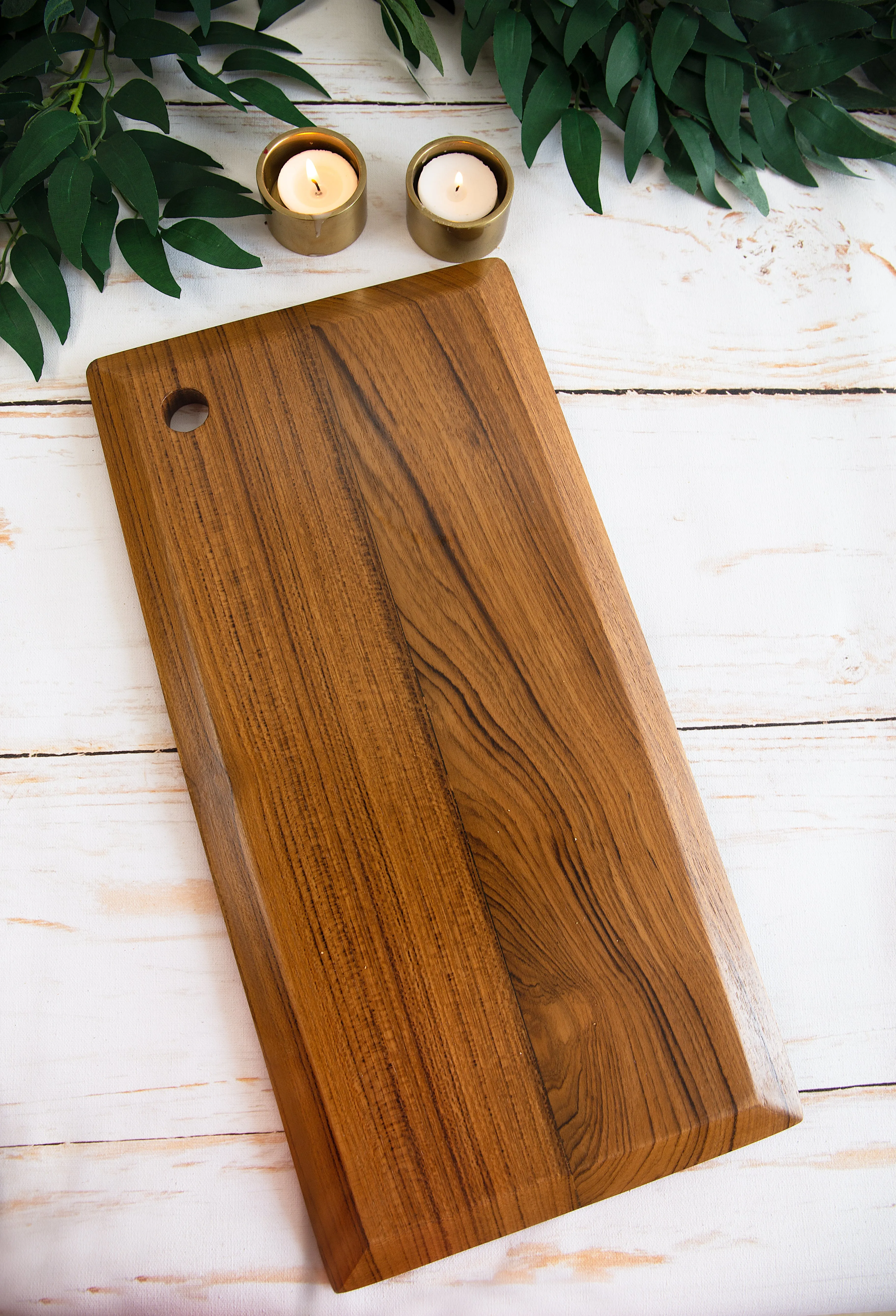 Long Sleek Teakwood PLatter