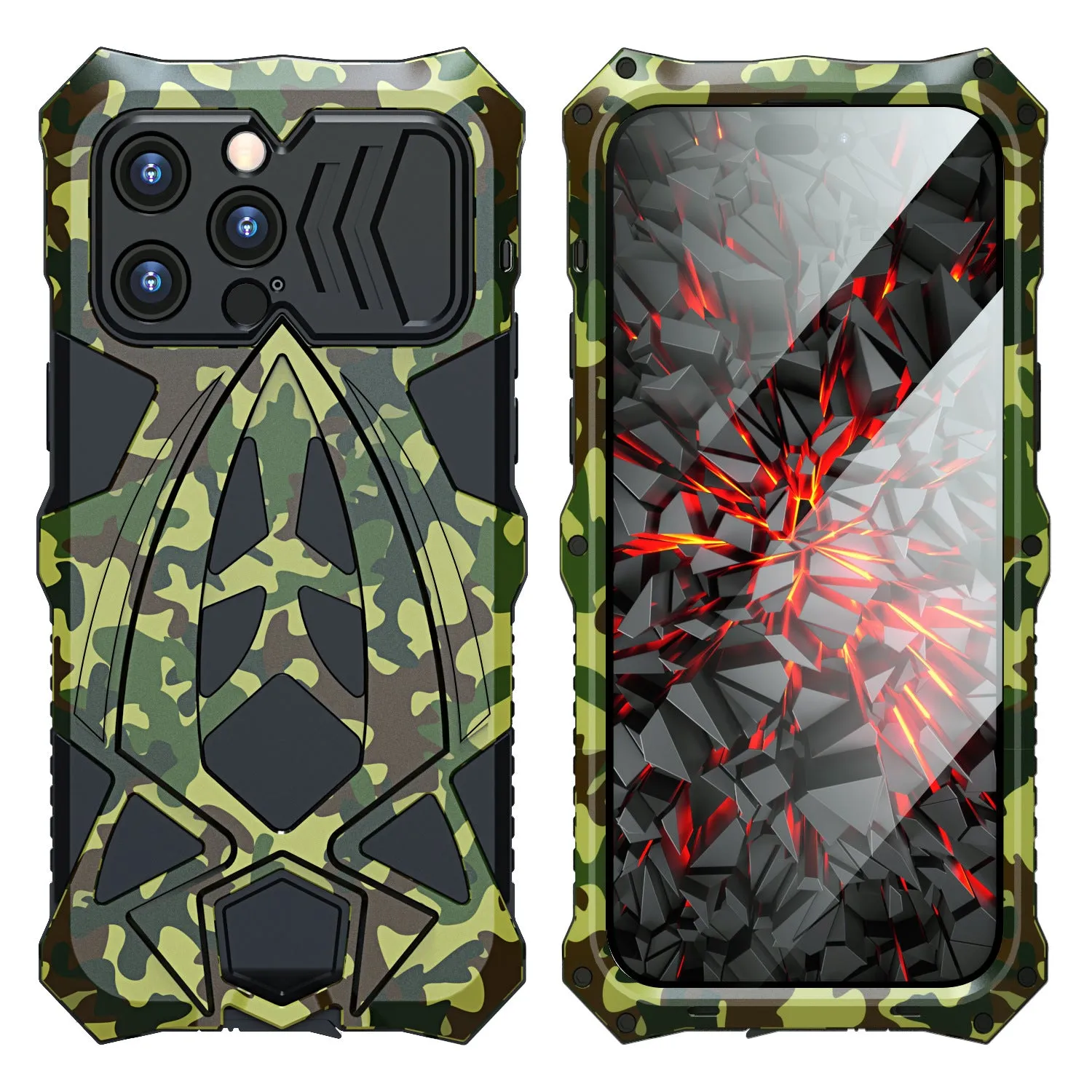 Luphie Roadster Sports Car Water-resistant Shockproof Heavy Duty Metal Case Cover