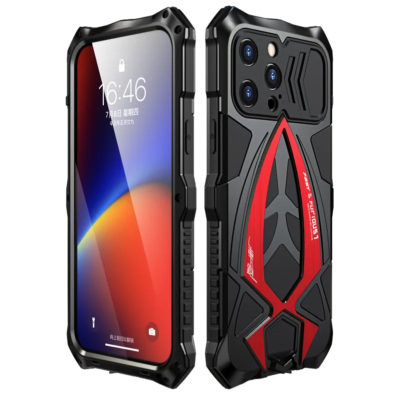 Luphie Roadster Sports Car Water-resistant Shockproof Heavy Duty Metal Case Cover