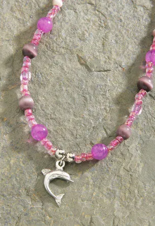 MAUNA KAI Colored Beads Pewter - Jumping Dolphin - ASSORTED