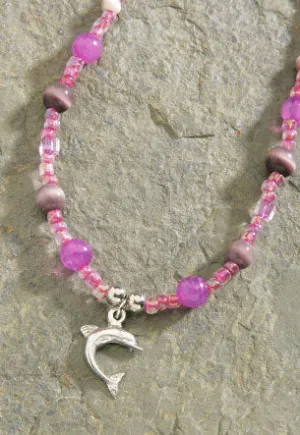 MAUNA KAI Colored Beads Pewter - Jumping Dolphin - ASSORTED
