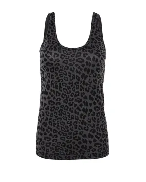 Maya Scoop Tank - Charcoal Grey
