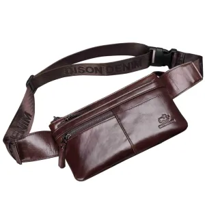 Men's Genuine Leather Waist Pack