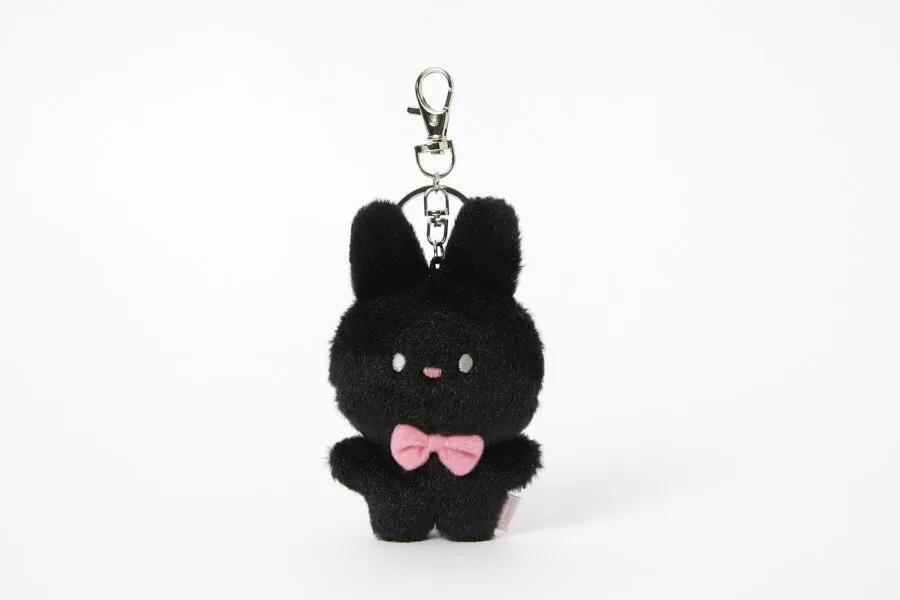 MINI KEYRING RIBBON RABBIT BLACK