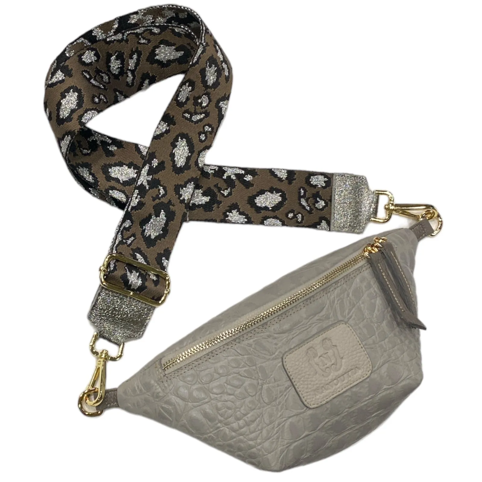 MINI.GREY 3D LEATHER BELT BAG