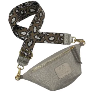 MINI.GREY 3D LEATHER BELT BAG
