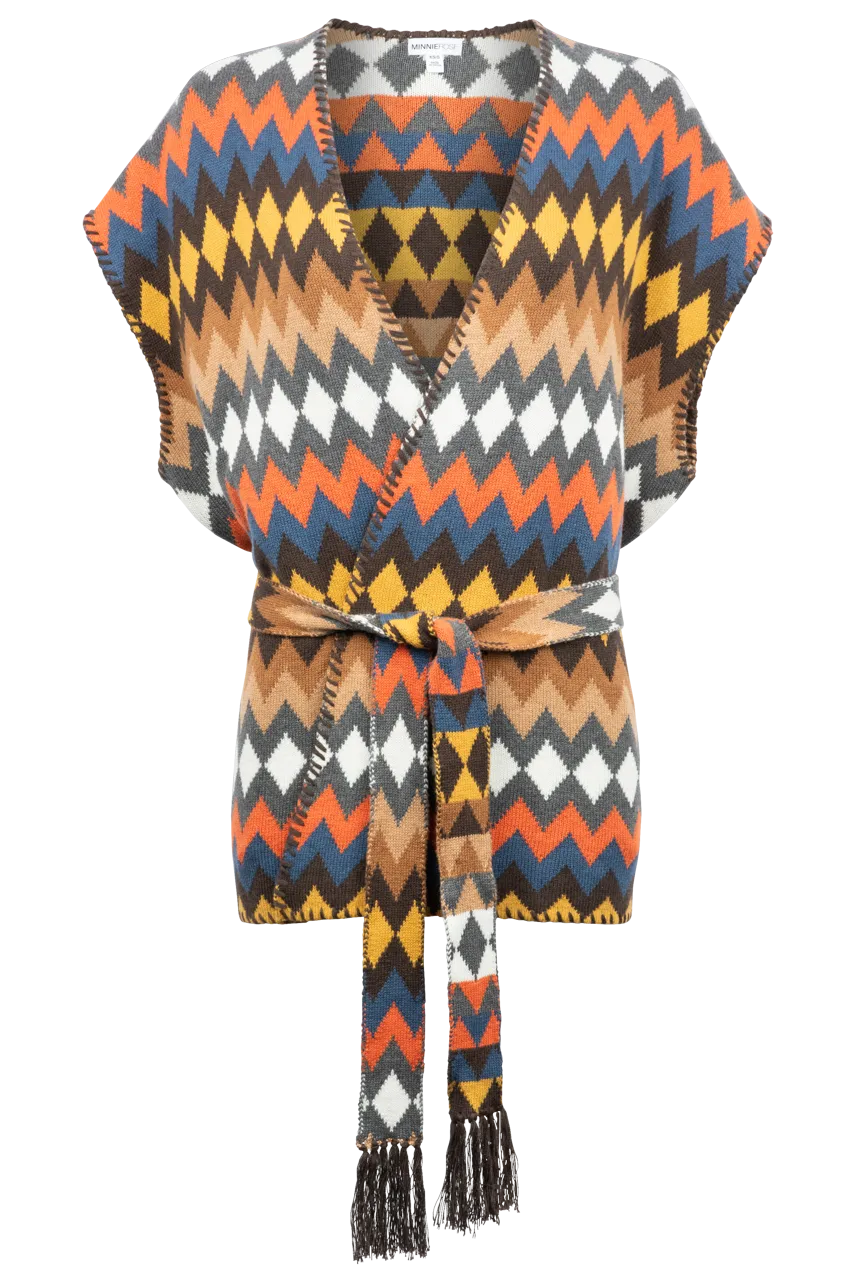Minnie Rose Multi-Colored Cardigan