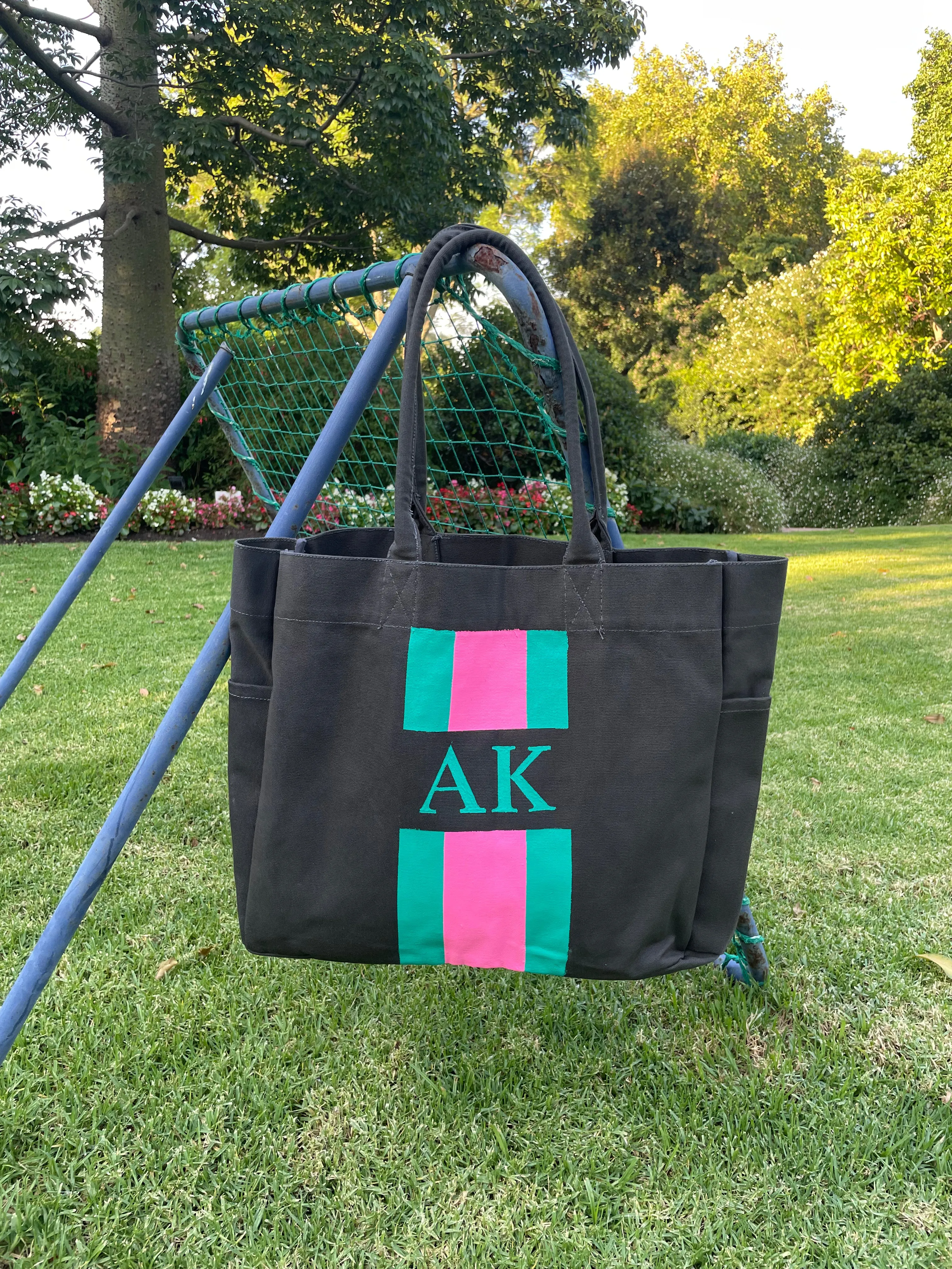 Monogram Beach Bag - Medium - Charcoal