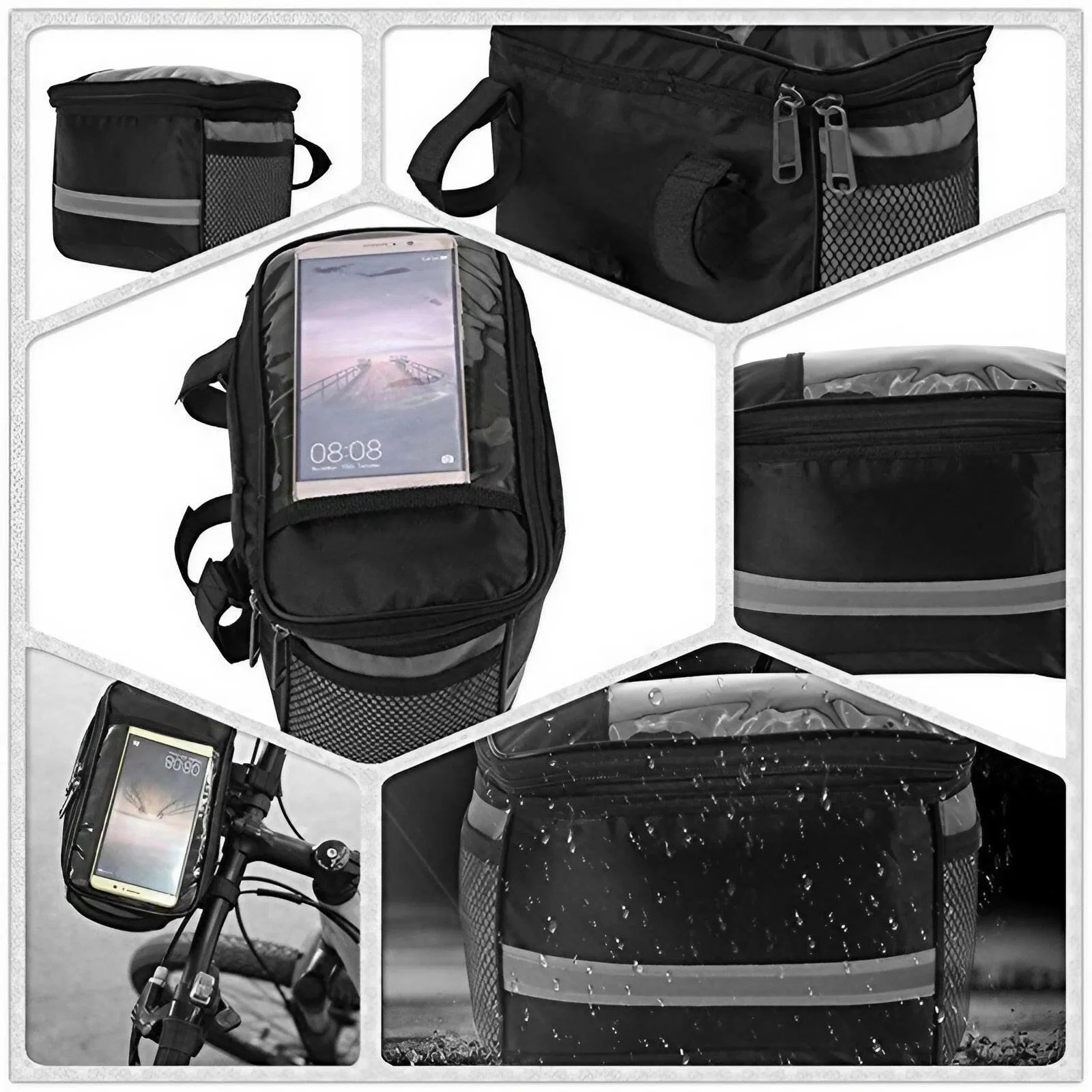 Mountain Bike Front Handle Bag Large-capacity Waterproof Folding Front Bag Bicycle Leading Bag Stonego Riding Bag