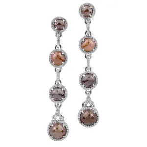Multi-Colored Diamond Drop Earrings