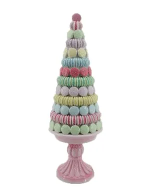 Multi Colored Macaron Tree Figurine