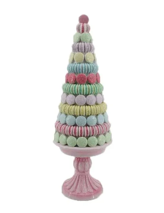 Multi Colored Macaron Tree Figurine