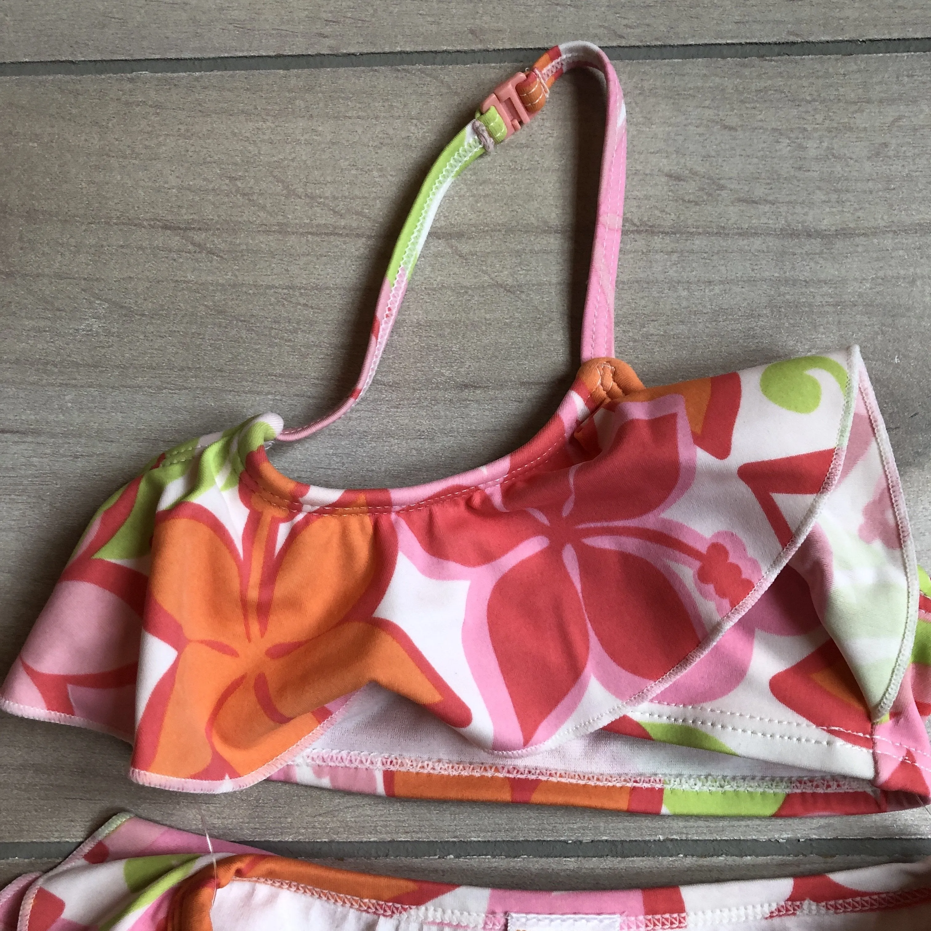 NEW Gymboree Multi Colored 2 Piece Floral Swimsuit