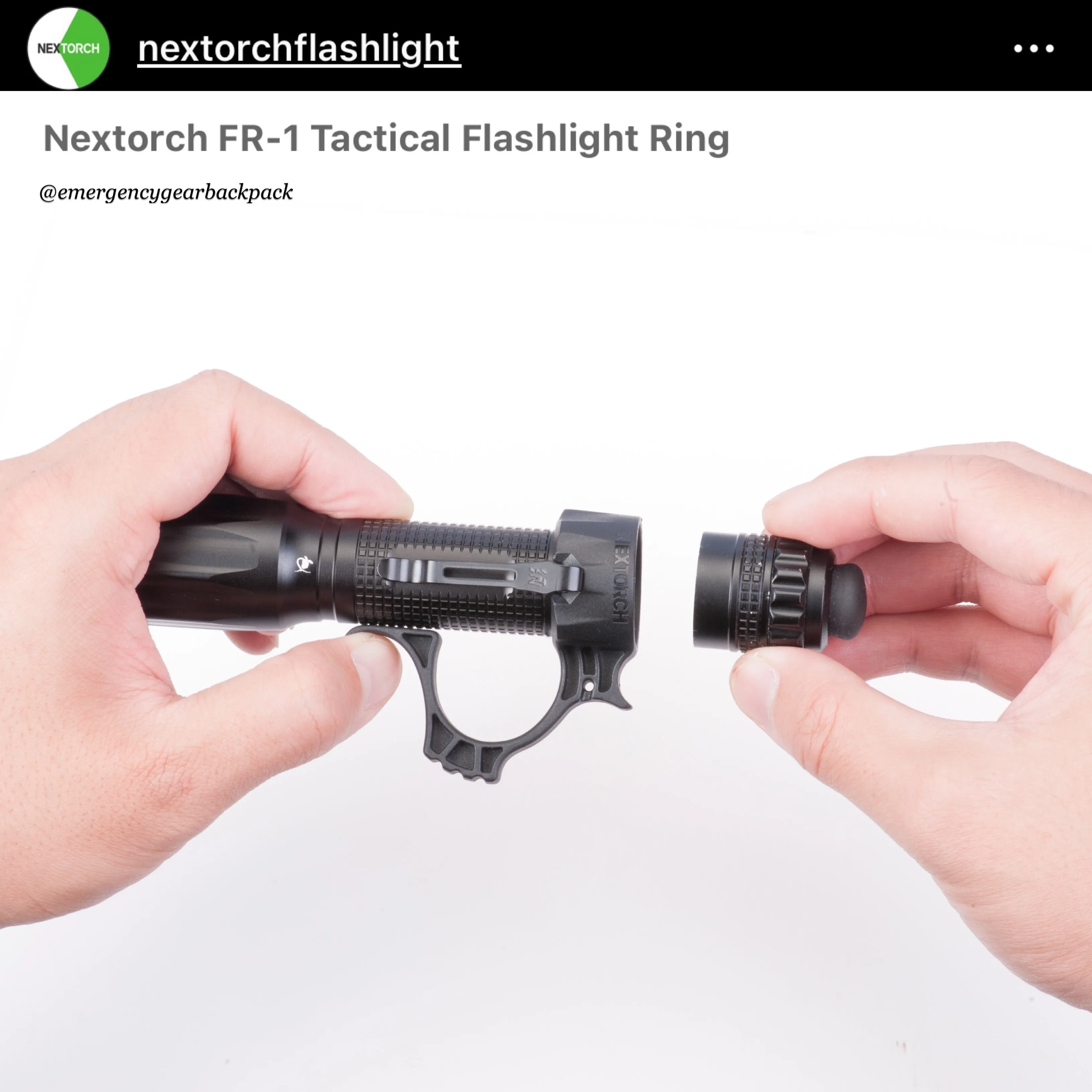 NEXTORCH FR-1 Tactical Flashlight Ring