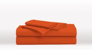 Orange Double Size Classic Sheet Set