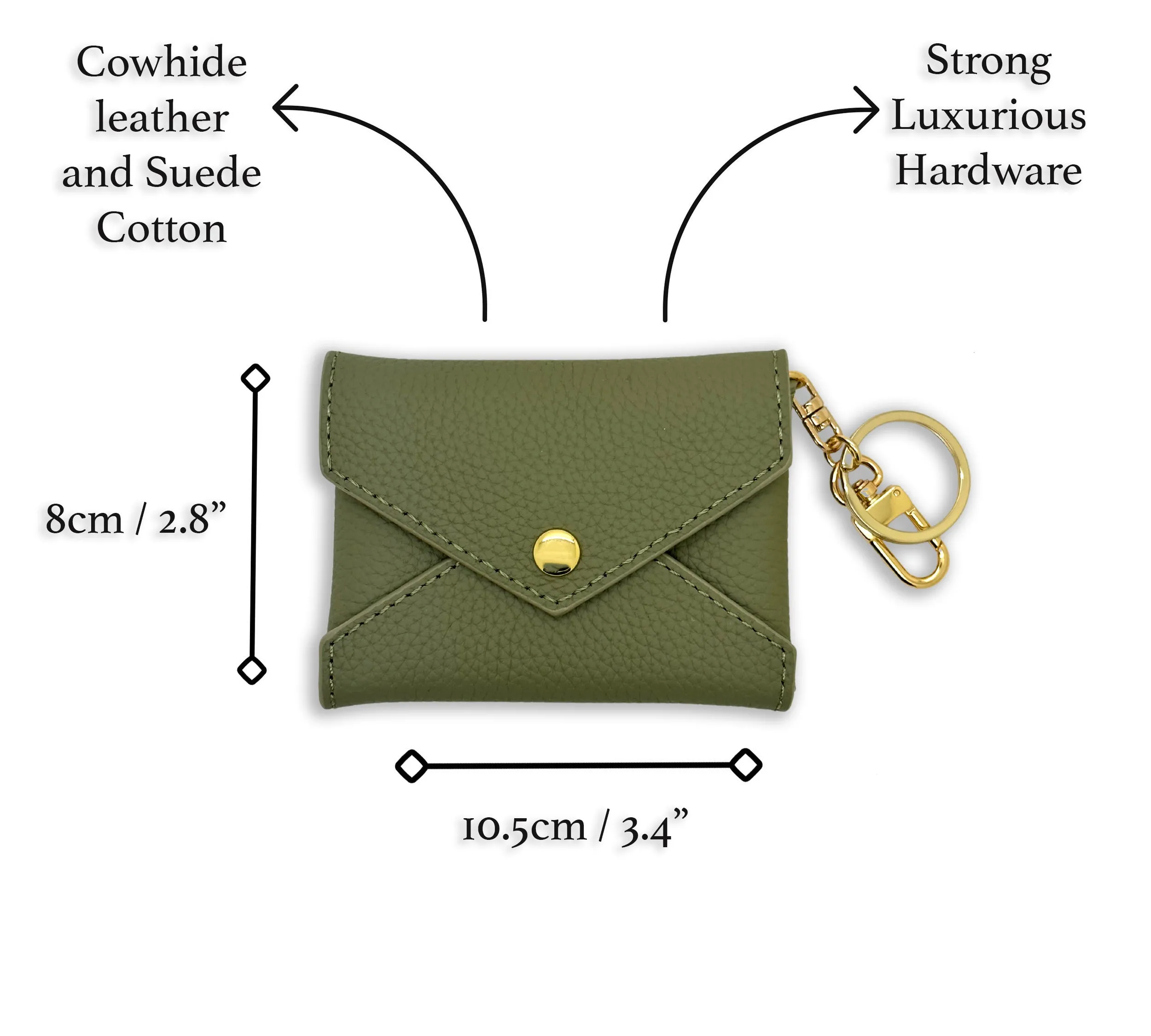 OUTLET SUMMER COLLECTION - TOGO LEATHER MINI ENVELOPE BAG CHARM CARD HOLDER