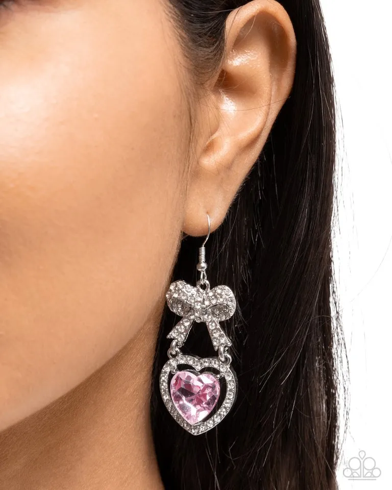 Paparazzi Earring ~ Adorable Allure - Pink