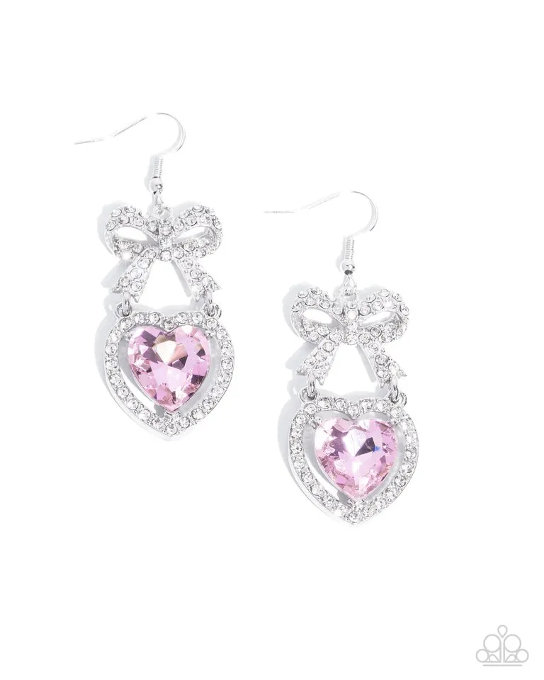 Paparazzi Earring ~ Adorable Allure - Pink