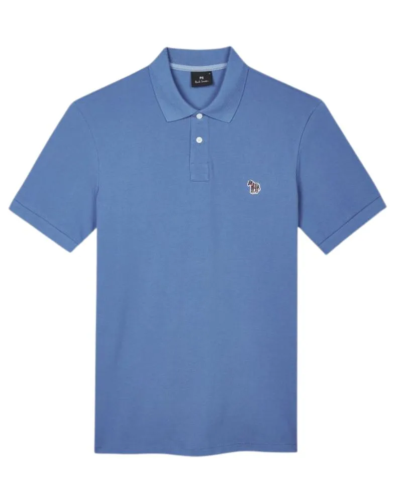 Paul Smith Organic Cotton Zebra Polo Shirt - Blue