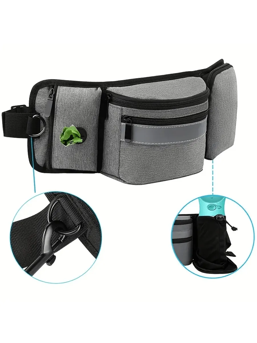 Pet Training Waist Bag, Pet Treat Bag Walking Dog Artifact, Multifunctional Running Training Walking Dog Waist Bag