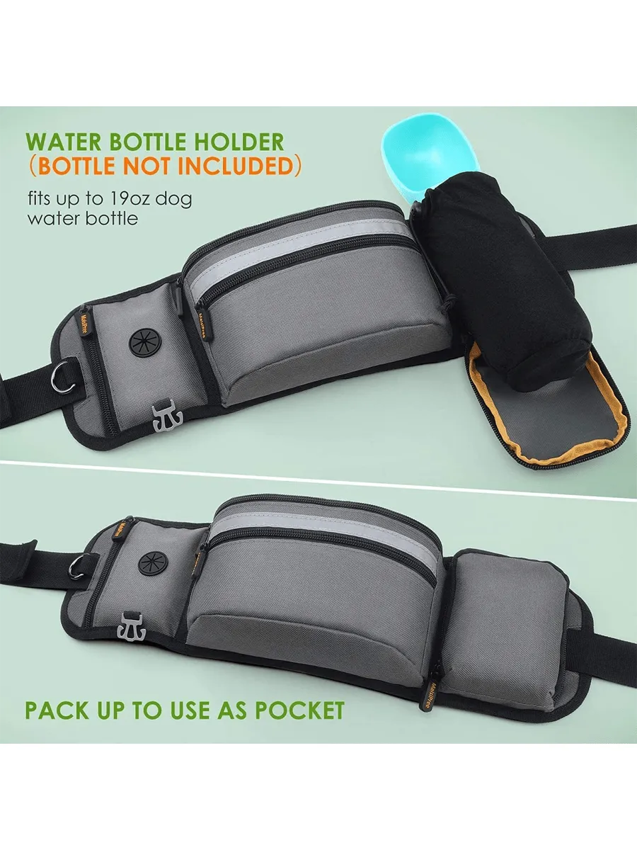 Pet Training Waist Bag, Pet Treat Bag Walking Dog Artifact, Multifunctional Running Training Walking Dog Waist Bag