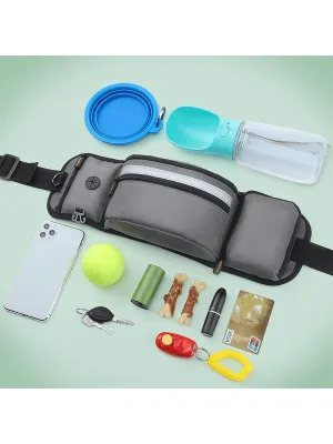 Pet Training Waist Bag, Pet Treat Bag Walking Dog Artifact, Multifunctional Running Training Walking Dog Waist Bag