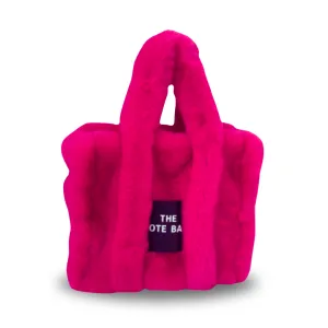 Plush Pink Faux Fur Tote Bag