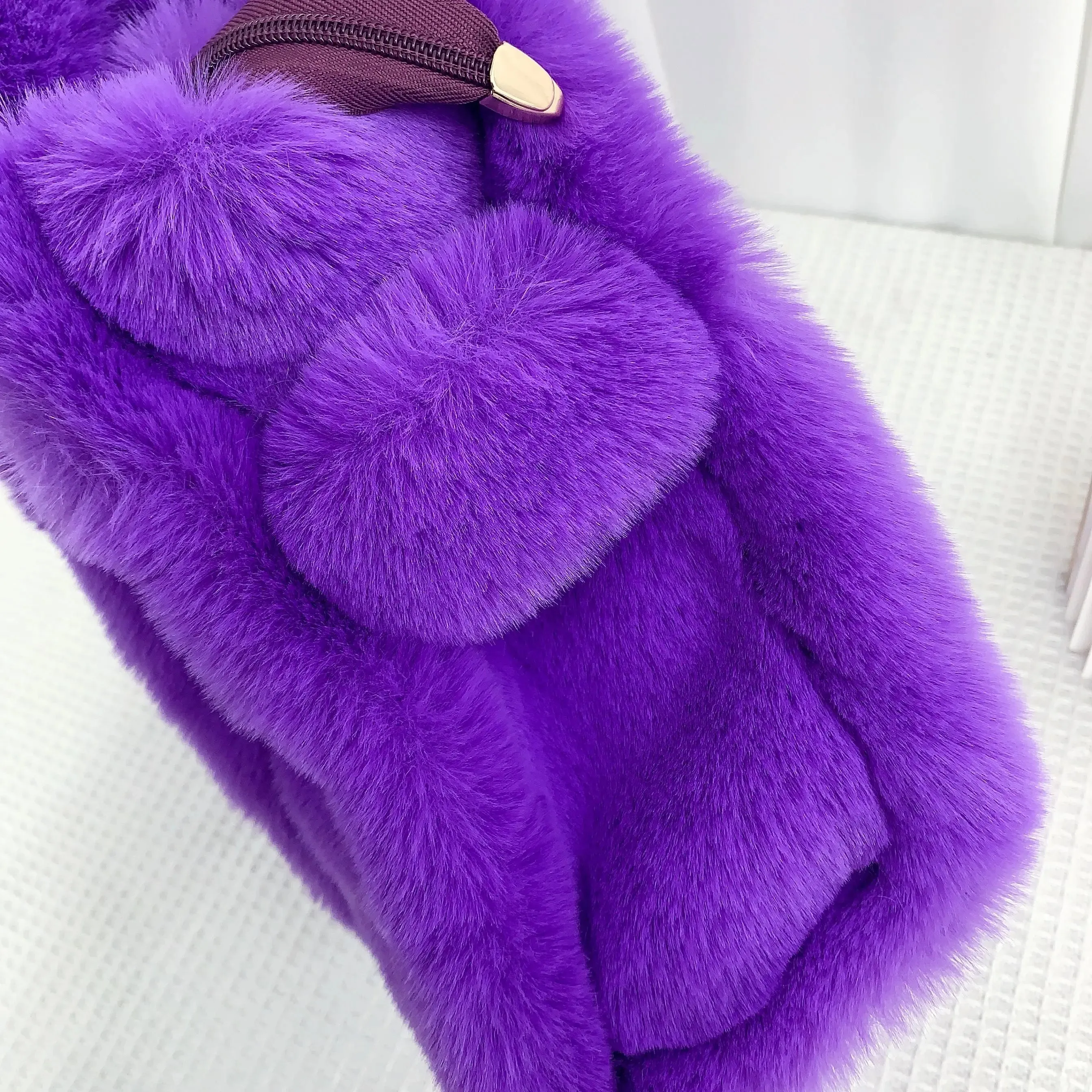 Plush Pink Faux Fur Tote Bag