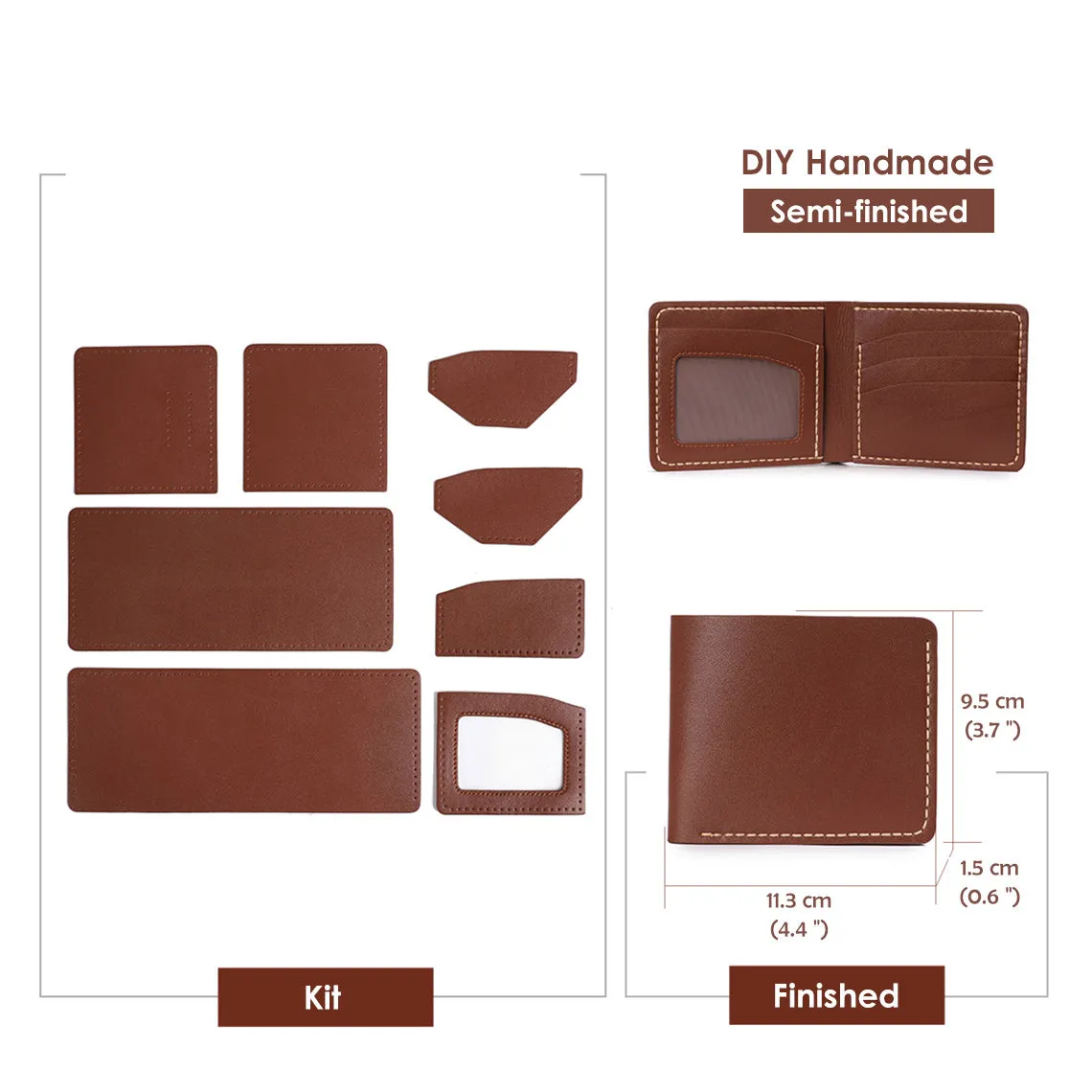 POPSEWING® Men Leather Wallet DIY Kit
