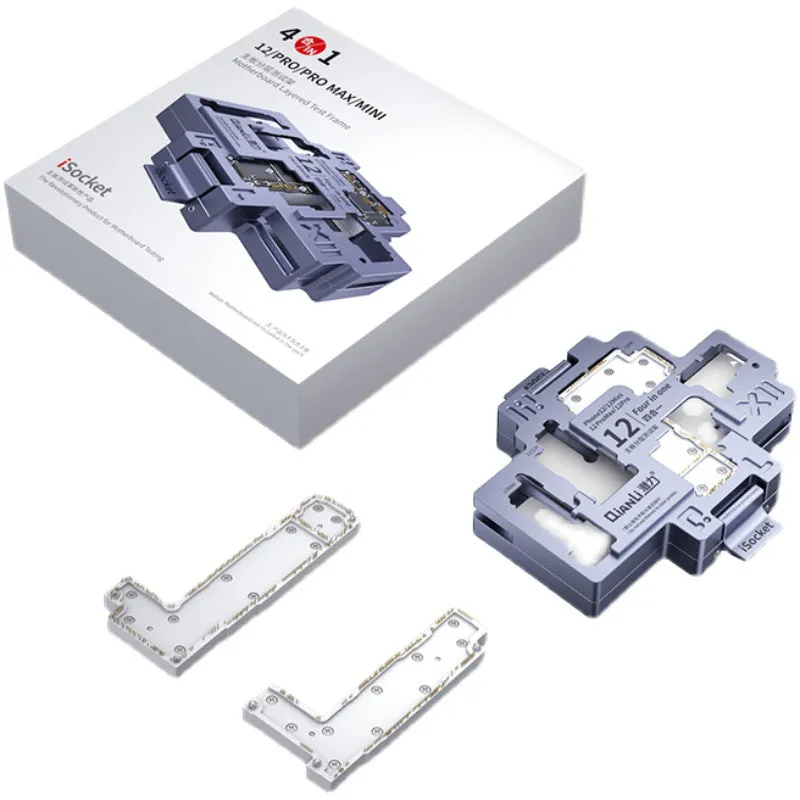 QIANLI iSocket 12 Series 4 In 1 for iPhone 12 PRO MAX MINI Layered Free Bonding Detection Repair Fixture