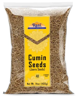 Rani Cumin Seeds Whole (Jeera) Spice 14oz (400g) ~ All Natural | Gluten Friendly | NON-GMO | Kosher | Vegan | Indian Origin