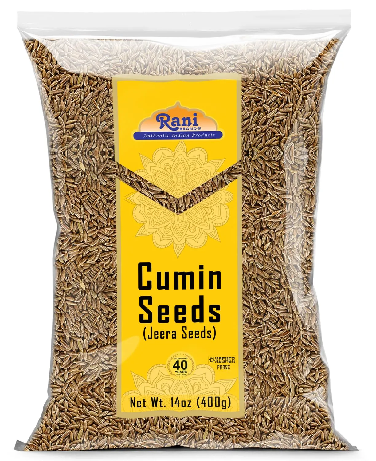 Rani Cumin Seeds Whole (Jeera) Spice 14oz (400g) ~ All Natural | Gluten Friendly | NON-GMO | Kosher | Vegan | Indian Origin