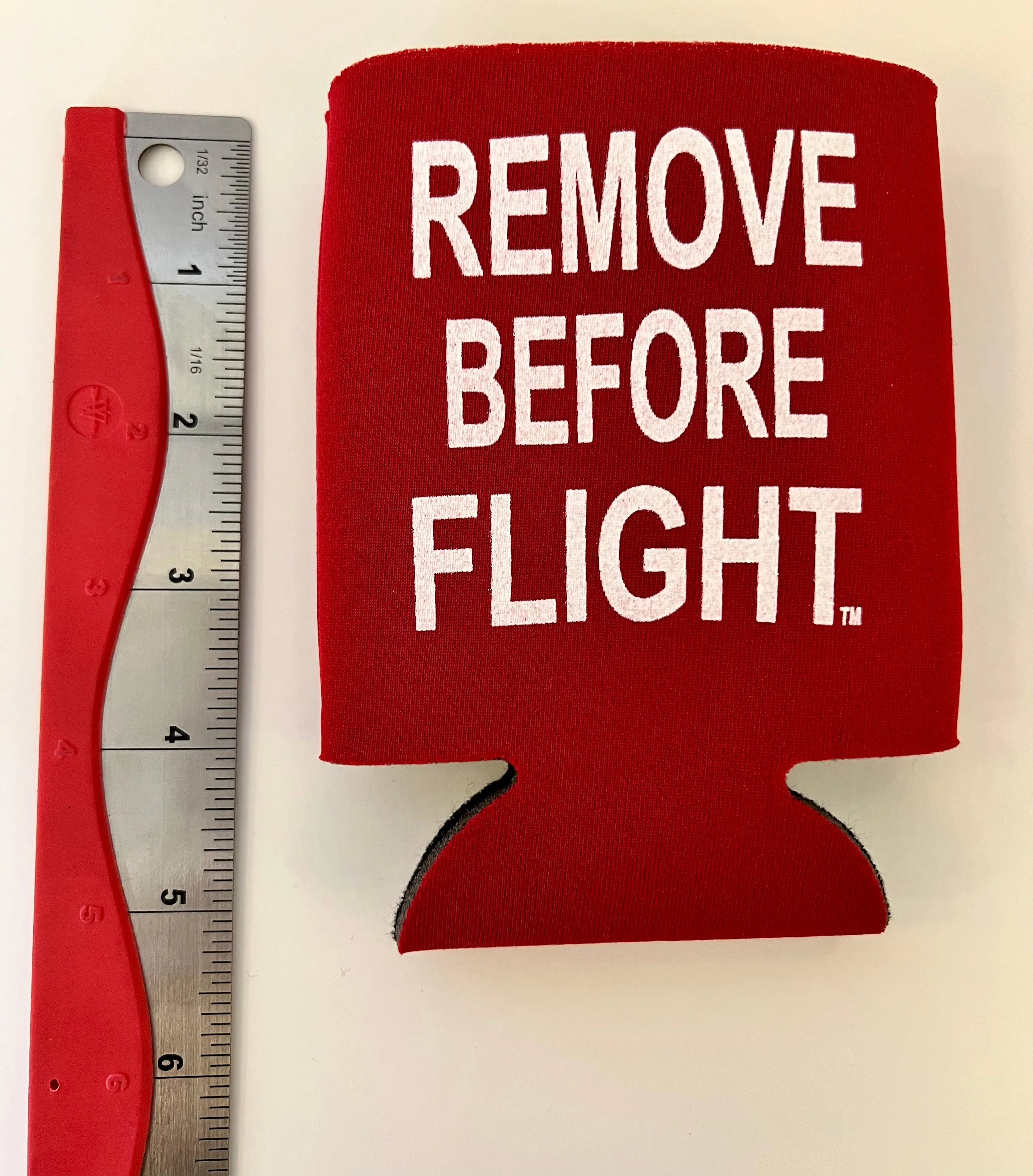 RBF Remove Before Flight Can Koozie