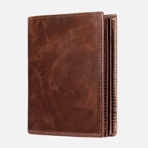 Retro Leather Wallet for Men RFID Blocking Credit Card Holder