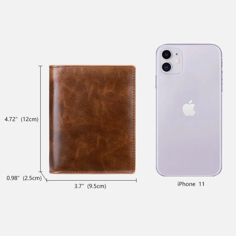 Retro Leather Wallet for Men RFID Blocking Credit Card Holder