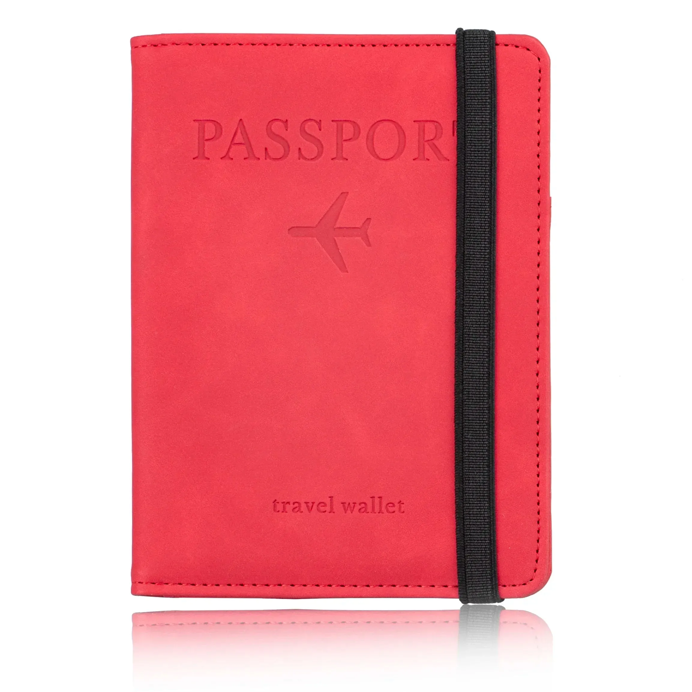 RFID Blocking Faux Leather Passport Holder Cover