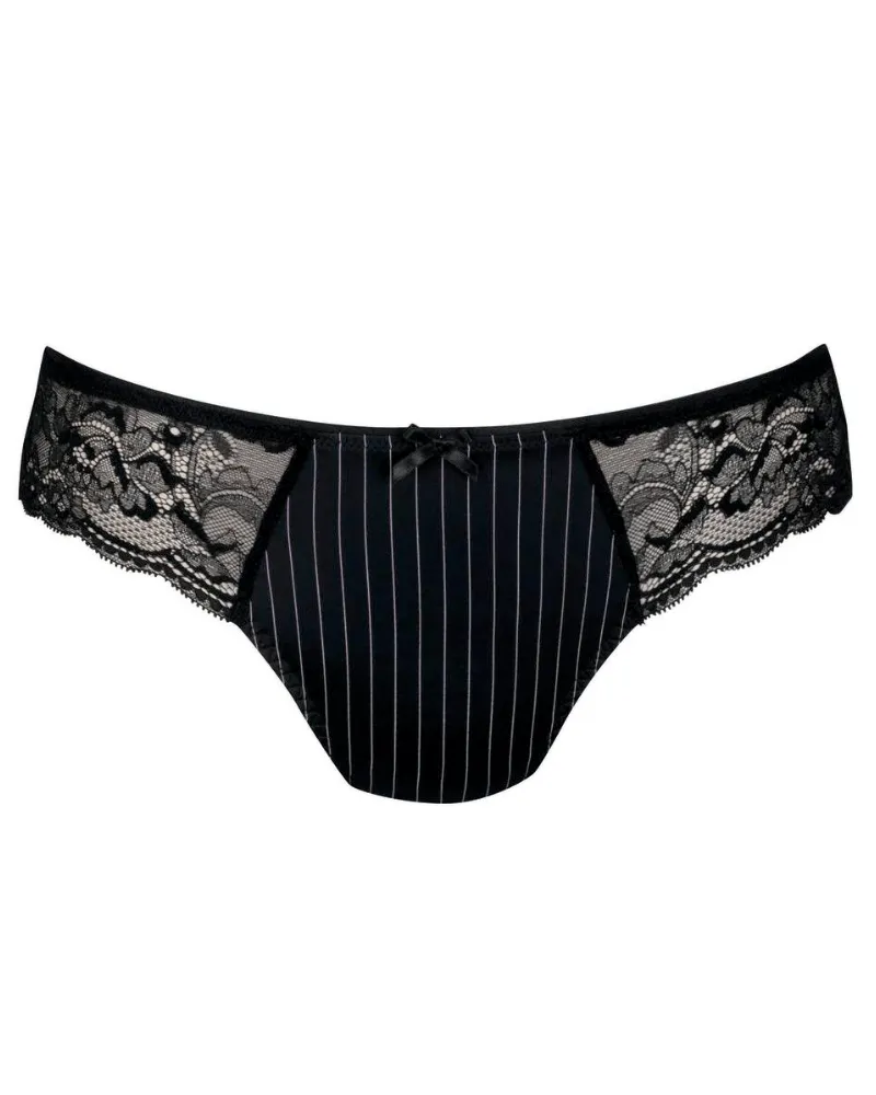 Rosa Faia Black Pinstripe Antonia Brief